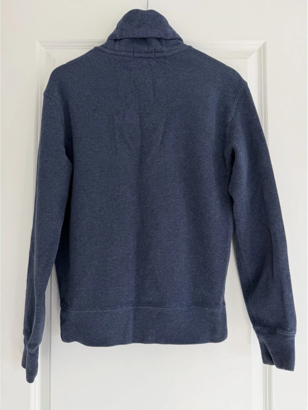Polo Ralph Lauren Shawl Collar Pullover Sweater Navy Heather Size S Preppy Ivy